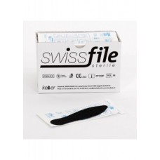 SWISS FILE lipnios padų odos šlifavimo juostelės, 80 vnt.