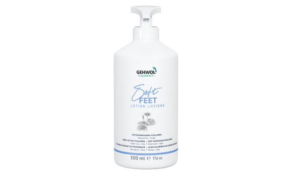 GEHWOL FUSSKRAFT Soft Feet Lotion kojų ir pėdų losjonas su hialurono rūgštimi, 500 ml