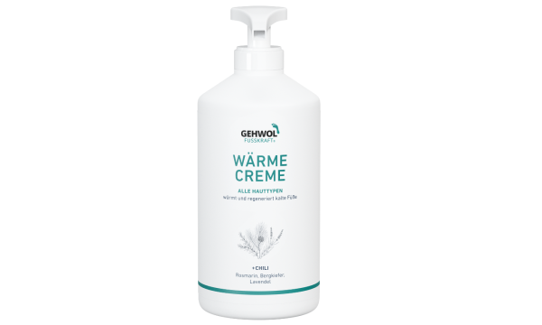 GEHWOL FUSSKRAFT Warming Cream (RED) šildomasis kojų kremas, 500 ml