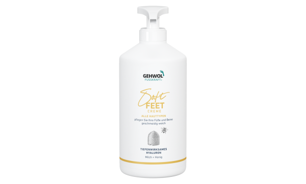 GEHWOL FUSSKRAFT Soft Feet Cream pėdų kremas su hialurono rūgštimi, 500 ml